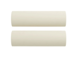 3 Pcs Conjunto de Sofás com Almofadas Veludo Cor Creme SYFAX