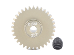 Conjunto De Engrenagens Pinion 0.6m 3.175mm Alumínio Para Scx10 Trx4 Crawler 1/8 1/10 33d