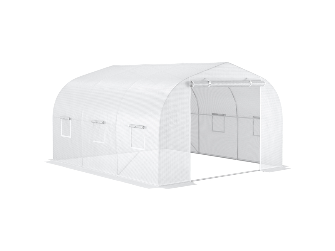 Estufa Túnel 3,5x3x2 m Branco S/MARCA