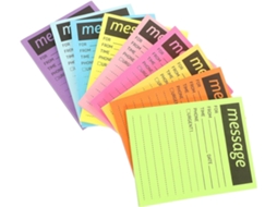 Blocos-notas Autocolantes Memo Multifuncionais Em Papel Forte Aderência Coloridas Lote De 9 Para Bureau Et
