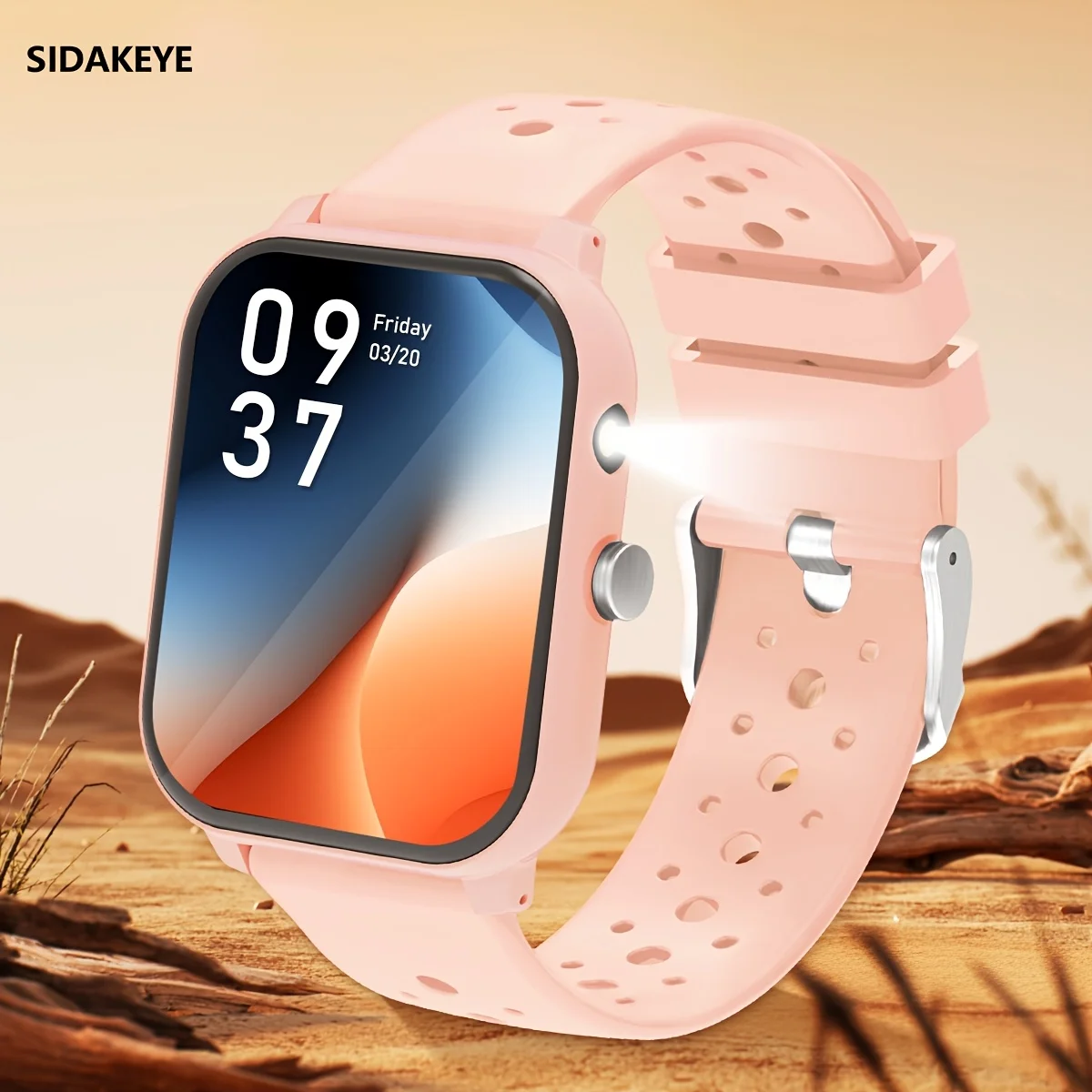 O Smartwatch Rosa Feminino Possui Função De Chamada E Diversos Modos Esportivos.