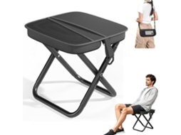 Banqueta Dobrável Portátil, Leve, para Camping, Pesca, Praia, Trilhas AQUAFORGE