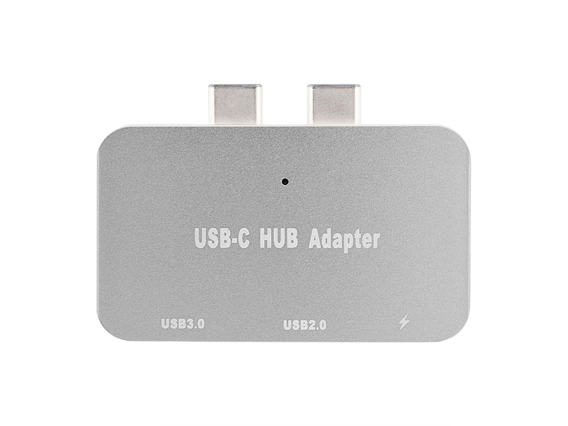 Splitter Dock EOOCOO com interface dual Type C para carregamento e dados