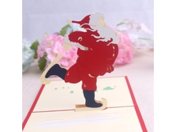 Cartões De Natal Estereoscópicos 3d Com Papai Noel, Cartões De Aniversário Criativos Aquaforge