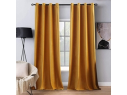 Persianas de Veludo Amarelo Mostarda Nova Line para sala e quarto | S/MARCA