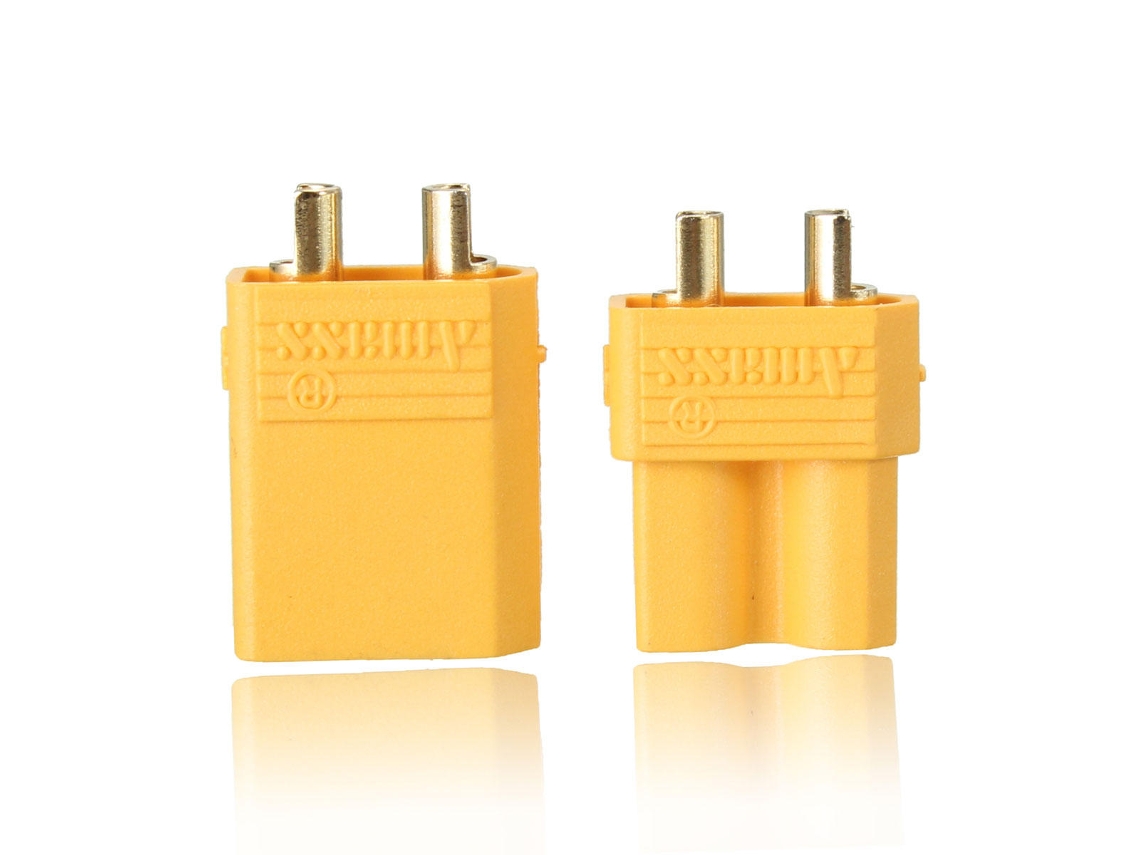 Conjunto de 5 Pares de Conectores Xt30 de 2 Mm com Ficha Macho e Fêmea Banhados a Ouro MDUG