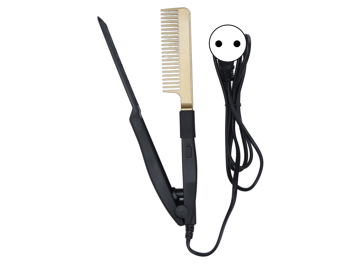 Pinça Elétrica de Cabelo com Aquecimento Rápido, Ajustável em Temperatura, Leve, Eu Plug | S/MARCA