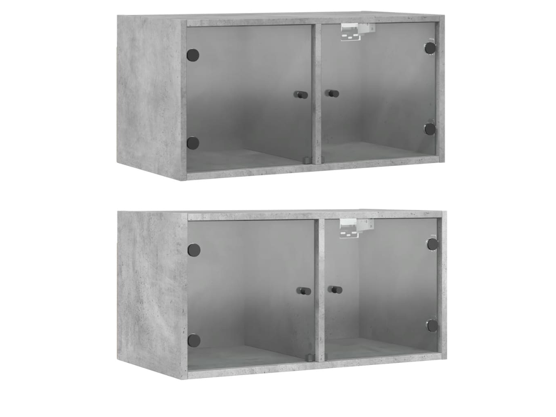 Wall Cabinet, Wall Cabinets Vidaxl Cinzeto Madeira Processada (n/a)
