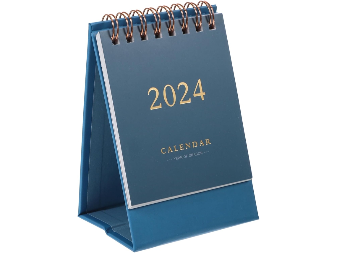 Calendário De Mesa 2024, Mensal, Decorativo Material Escritório,