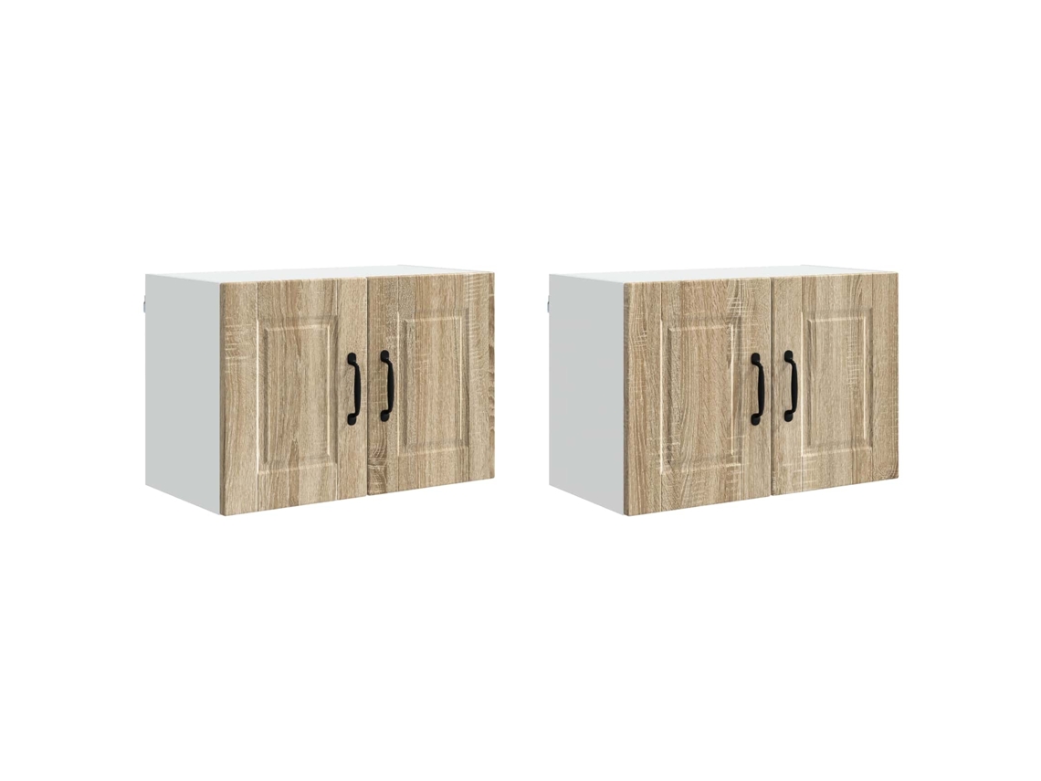 Conjunto de 2 Armários de Cozinha Carvalho Sonoma 60x31x40 cm MAISON EXCLUSIVE