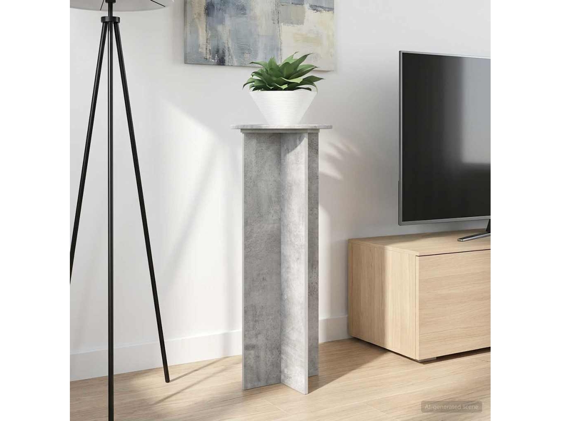 Vidaxl Suporte Para Plantas 2 Unid. Cinzento Cimento Ø40 X 100 Cm