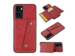 Capa Magnética À Prova De Choque Para Oppo Realme 9i Com Fivela Dupla De Pu Tpu