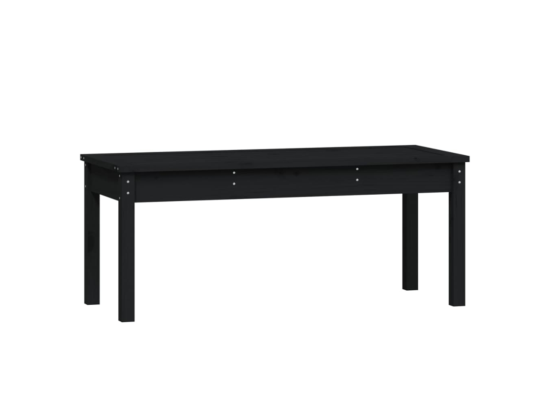 Garden Bench, Garden Benches Vidaxl Preto Madeira De Pinho (109 X 44 X 45 Cm)