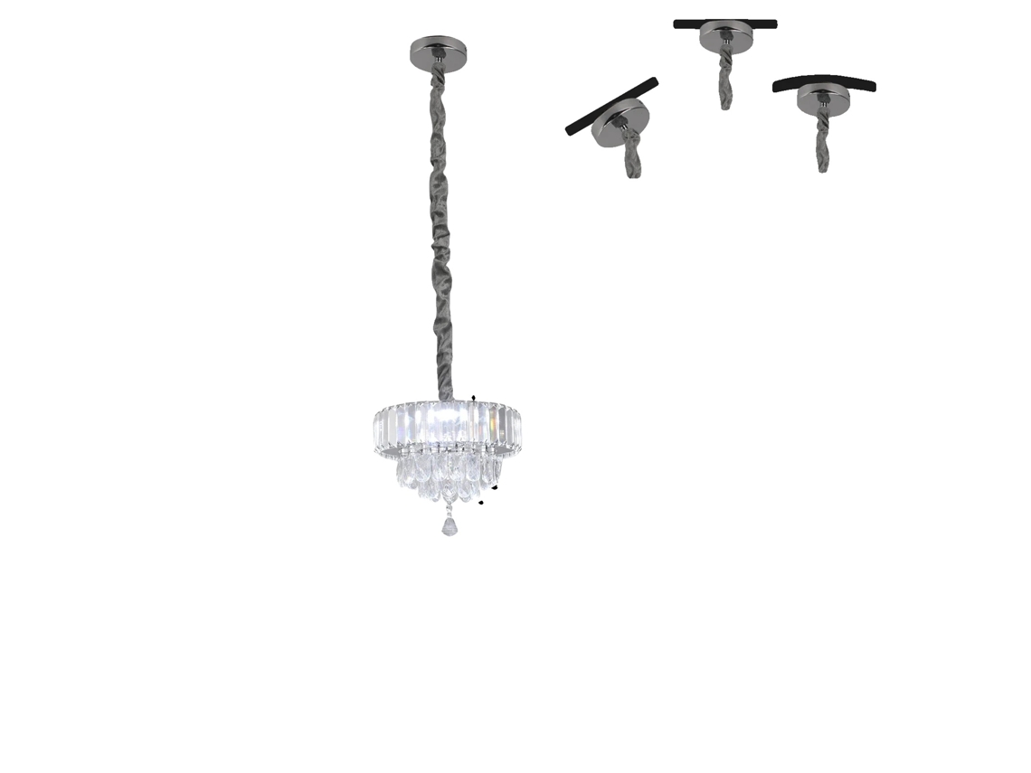 Luminária Pendente, Design Moderno, Eficiente Em Energia, Dg028-ss, Cct Alterável