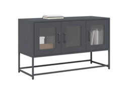 Vidaxl Móvel De Tv 100,5x39x60,5 Cm Aço Laminado A Frio Antracite