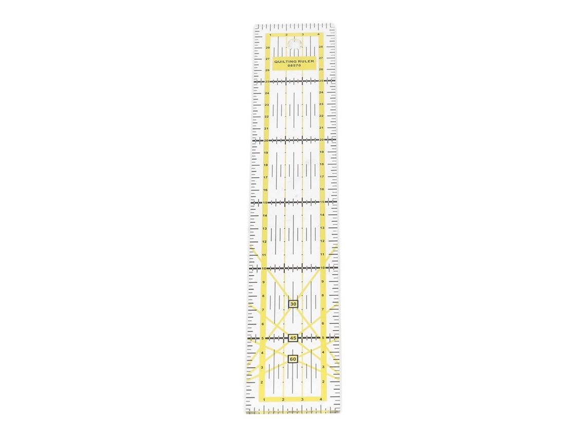 Conjunto de Réguas Têxteis Amarelas Tbest Ylic para Quilting, Régua Têxtil Amarela de Alta Qualidade 5x0c para Conjunto