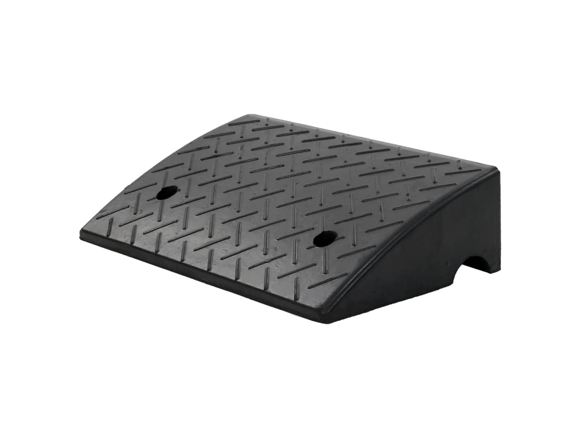Vidaxl Rampa De Acesso Para Bermas Borracha 50x32,5x14 Cm