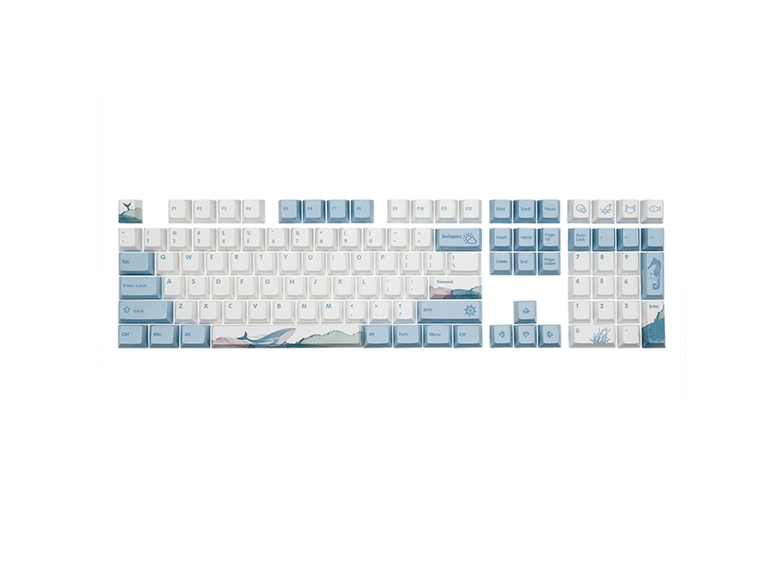 Keycaps Temáticos 110 Cherry Keys Pbt Keycaps 5 Lados Sublimação De Tinta