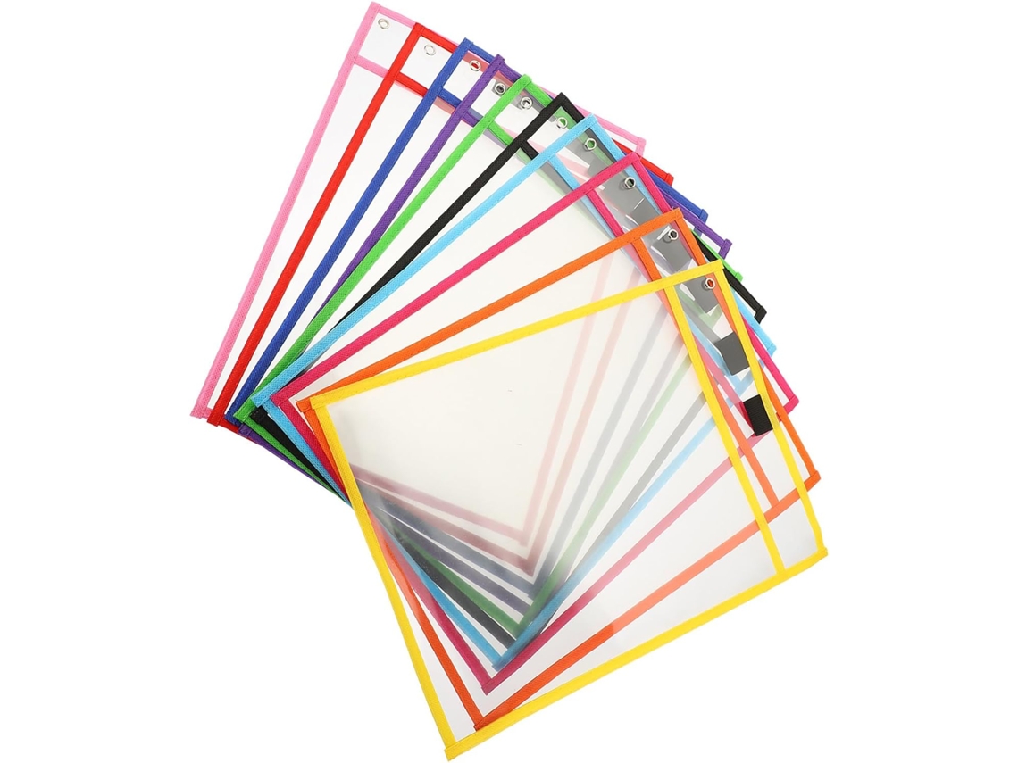 Ibasenice 10 Camadas Protetoras Transparentes para Arquivos, Reutilizáveis e de Propriedade da White Quadro, em PVC