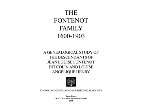 Livro Fontenot Family 16001903 de Eghs (Inglês)