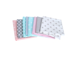 Tecido de Algodão Estampa Estrela 50x50cm 8pcs
