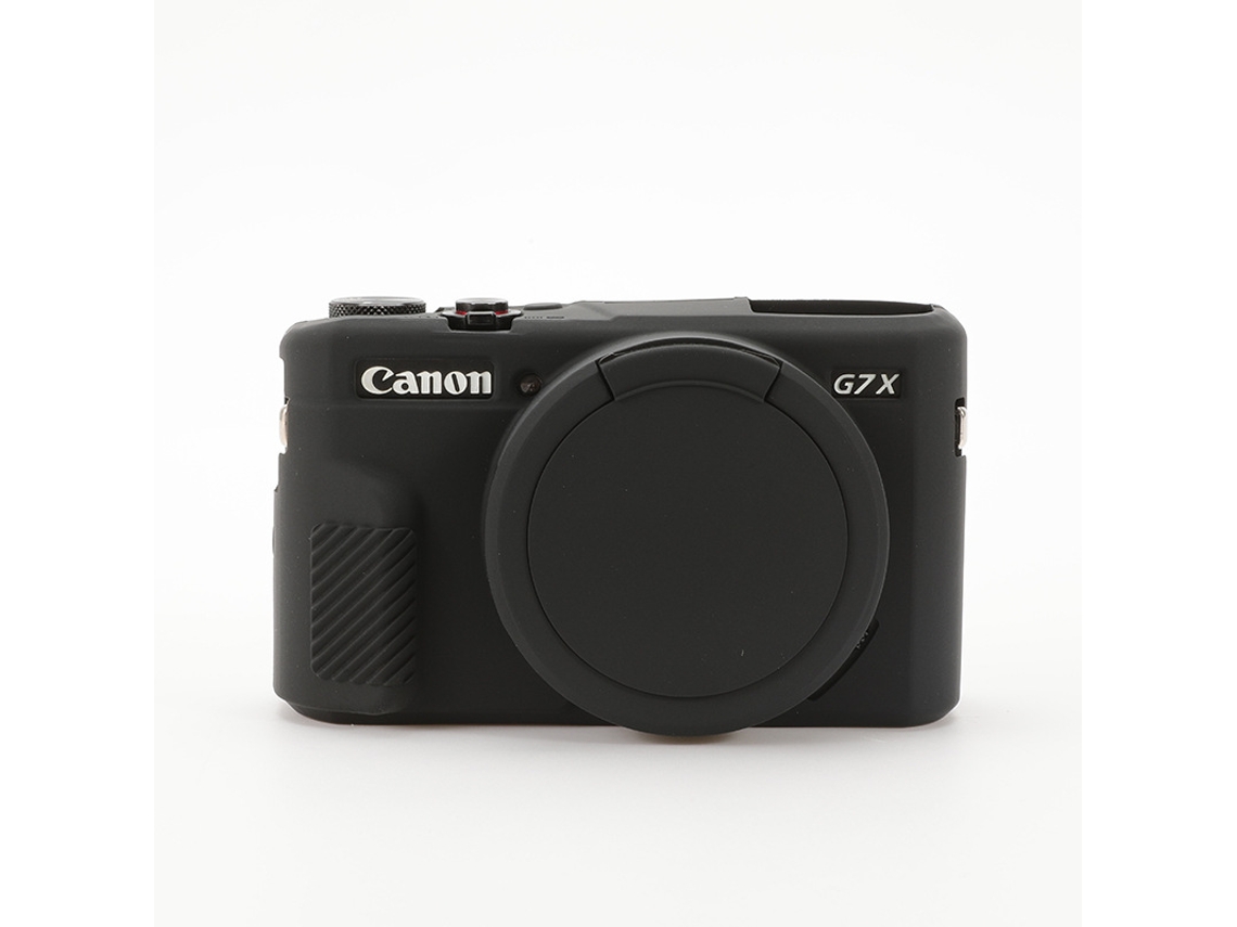 Capa CHRUI para Canon Powershot G7 X Mark Ii Silicone com Tampa da Lente Preto