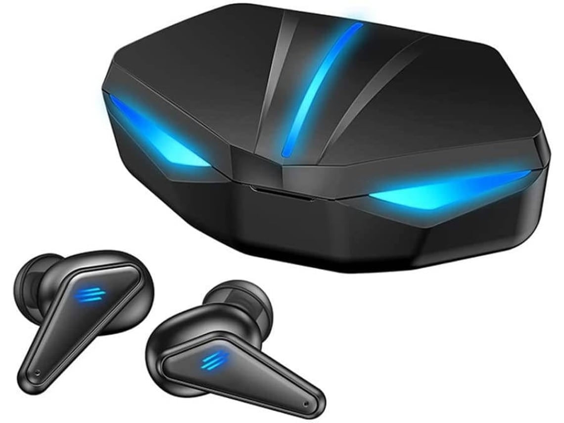 Auriculares Bluetooth True Wireless para Jogos Latência Ultra Baixa  Microfone Embutidopara Pc Mobile Gamers Preto