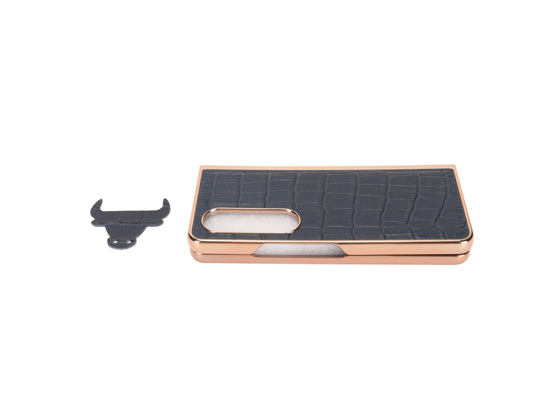 Capa LAXISCREED Galaxy Z Fold4 Couro Genuíno