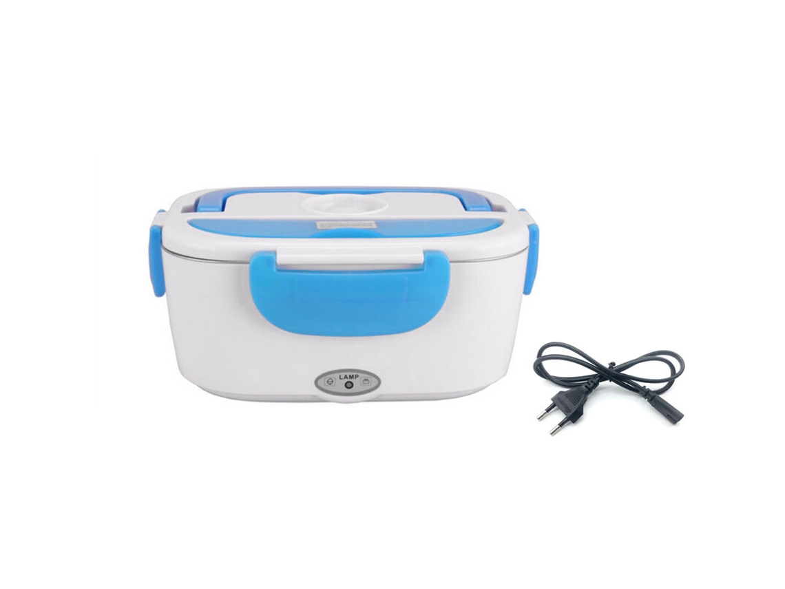 Lancheira Elétrica Portátil Aquecida 110v220v, Aço Inoxidável, Plástico Slowmoose (tanque De Aço Inoxidável Azul, Padrão Europeu 220v)