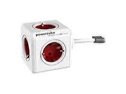 Allocacoc Powercube Extended (boston Red, Schuko Olysi Shop
