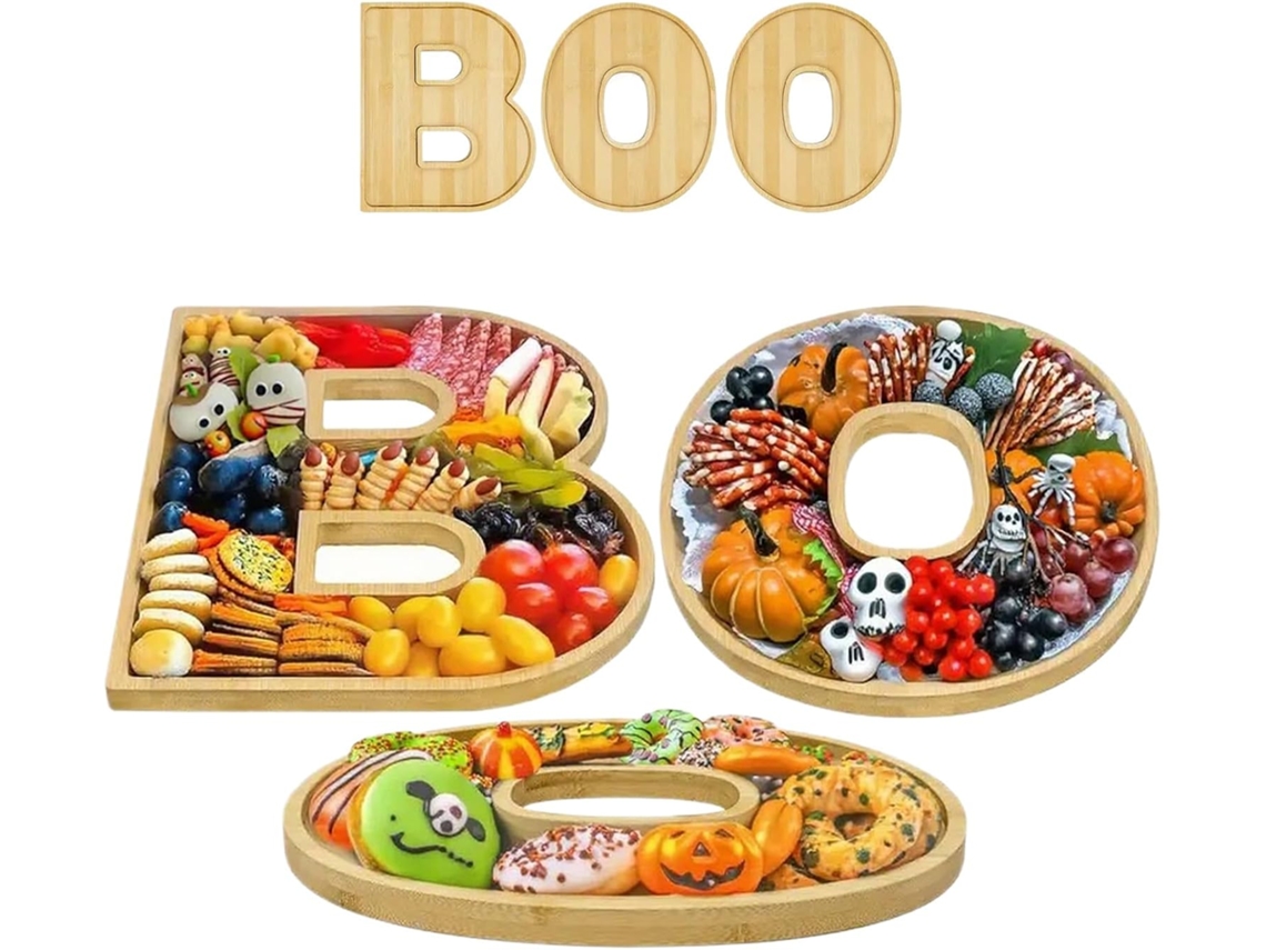 Bandeja De Servir De Halloween, Bandeja De Servir Boo!, Tábua De Queijos, Decoração De Halloween P Gokoco