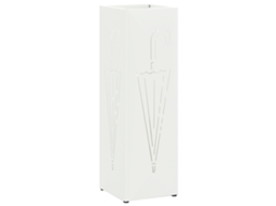 Conjunto 1 Suporte De Guarda-sol Vidaxl Branco Aço (15,5 X 15,5 X 49 Cm)