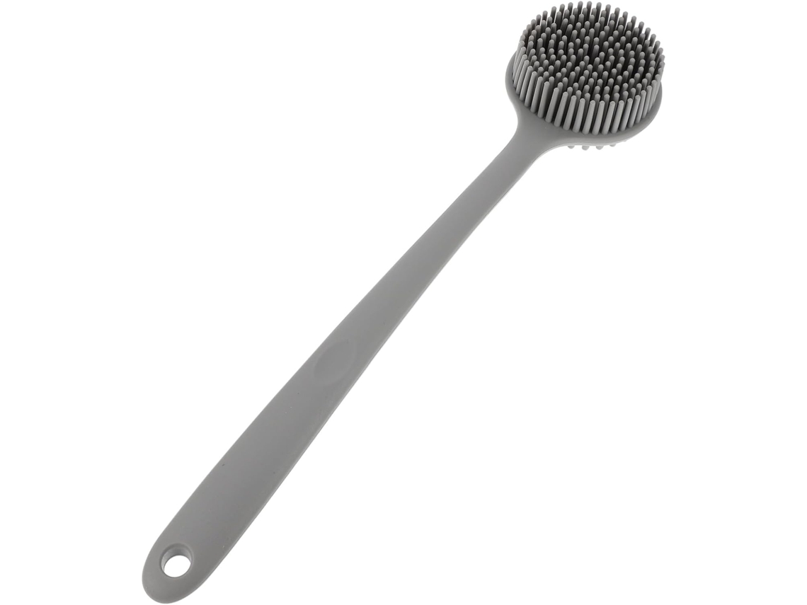 Lurelia Escova De Silicone Para Banho De Cuidado Corporal, Silicone Macio, Cabo Longo E Com Argola, Uso Diário Confortável