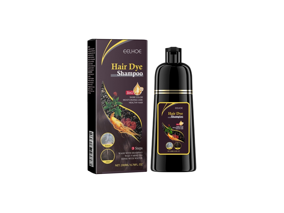 Shampoo Color Branco Para Preto Natural Marrom
