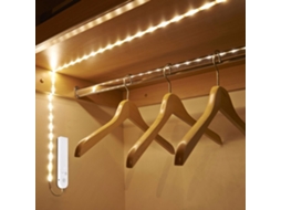 Fita Led, 3 M, Branco Quente, Sensor De Movimento, Para Decoração De Móveis, Televisão, Prateleiras E Ambientes Internos