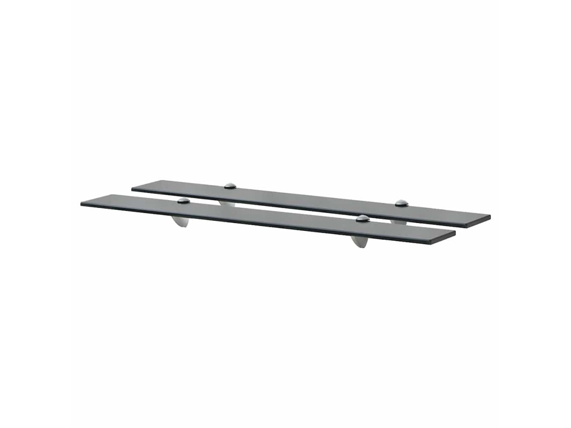 Vidaxl Prateleiras Flutuantes 2 Pcs Vidro 80x20 Cm 8 Mm