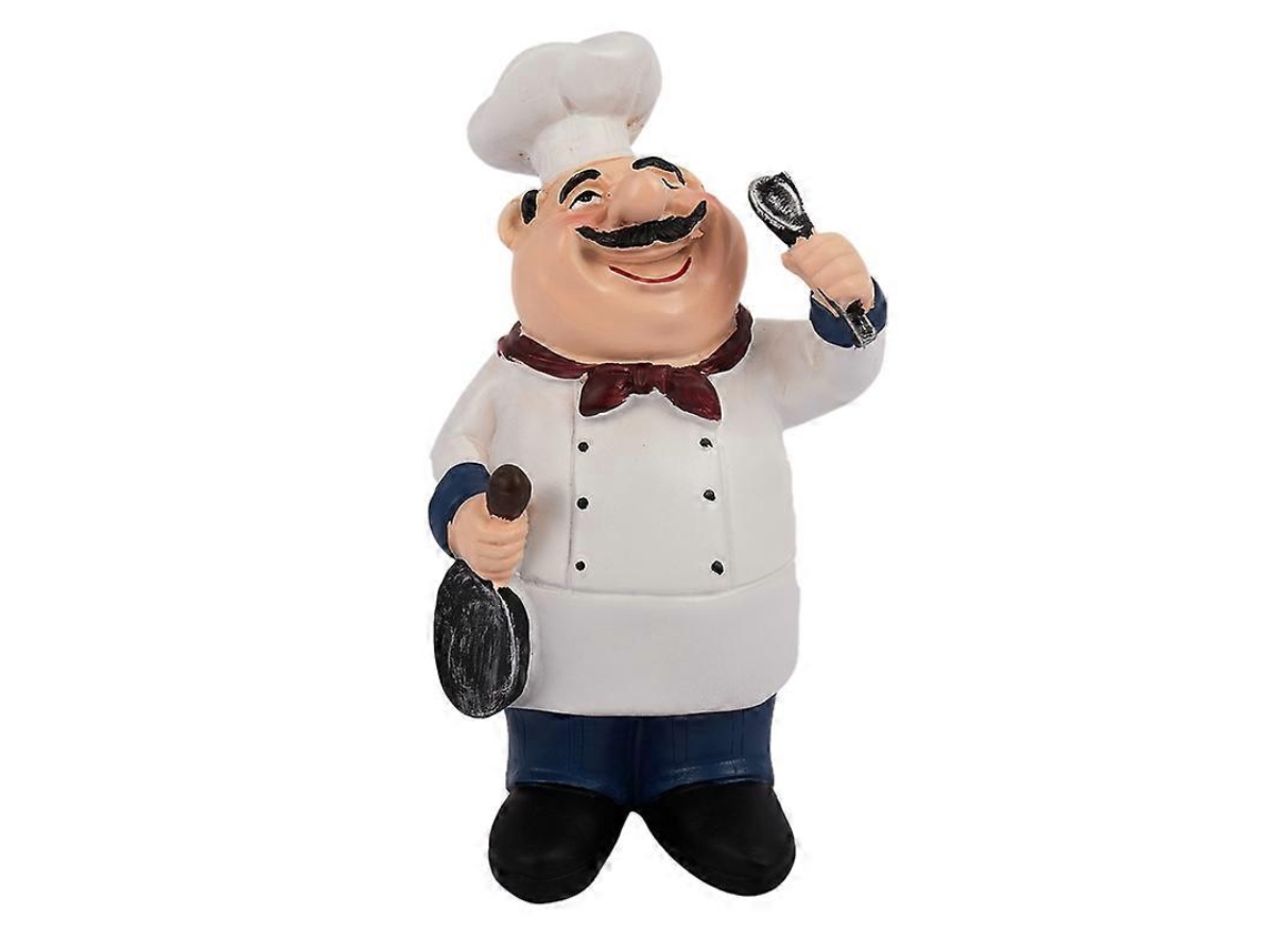 Modelo de Chef Retro Ornamentos Resina Artesanato Mini Chef Estatuetas Casa Cozinha Restaurante Bar Café Deco Sygo