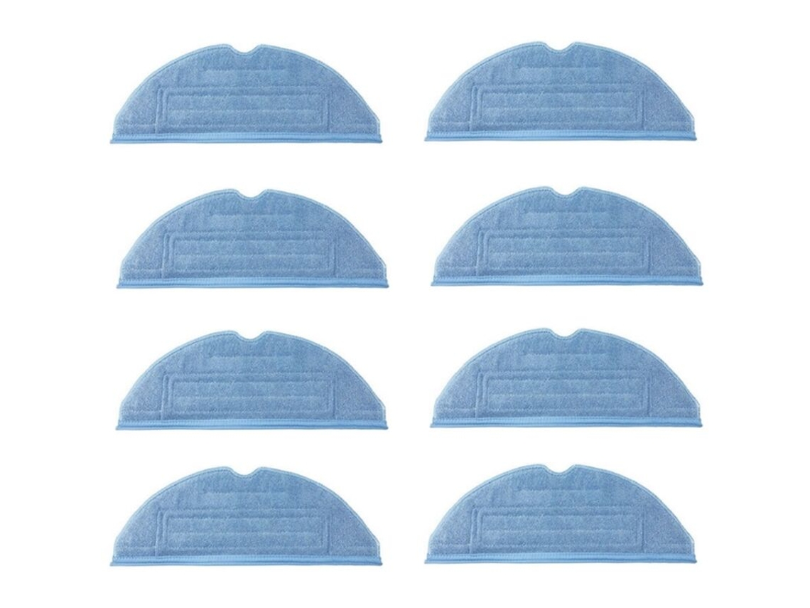 Conjunto de 8 Unidades Panos Limpeza para Aspirador Robô S7 S70 S75 S7max S7maxv T7s T7s, Além de Panos Limpeza e Peças Reposição BRILVIBERA
