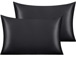 Fronhas De Cetim - Luxuosas E Macias - Conjunto De 2 - 50 X 75 Cm