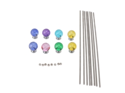 8pcs Estacas De Jardim Com Cristal Decoração Exterior Jardim