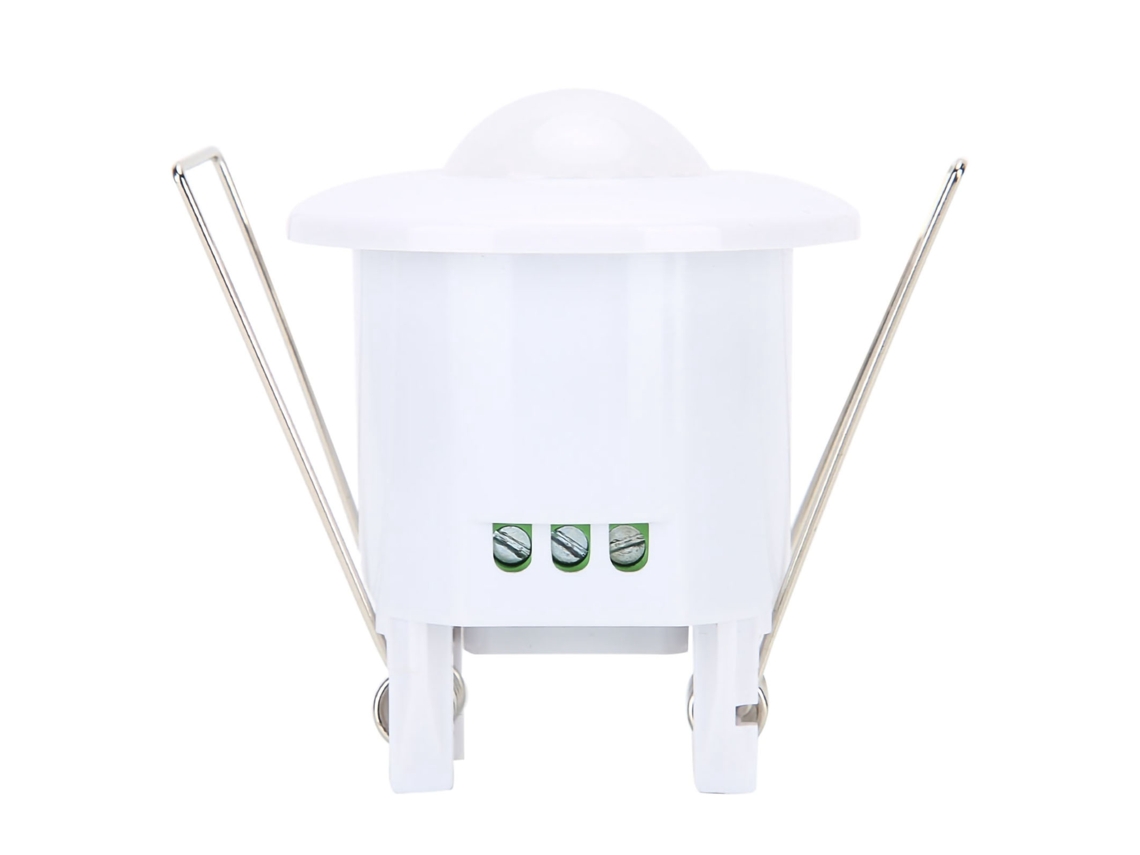 Interruptor De Sensor De Movimento Pir Infravermelho Automático Recessado 360° Para Luz De Teto 100‑240v