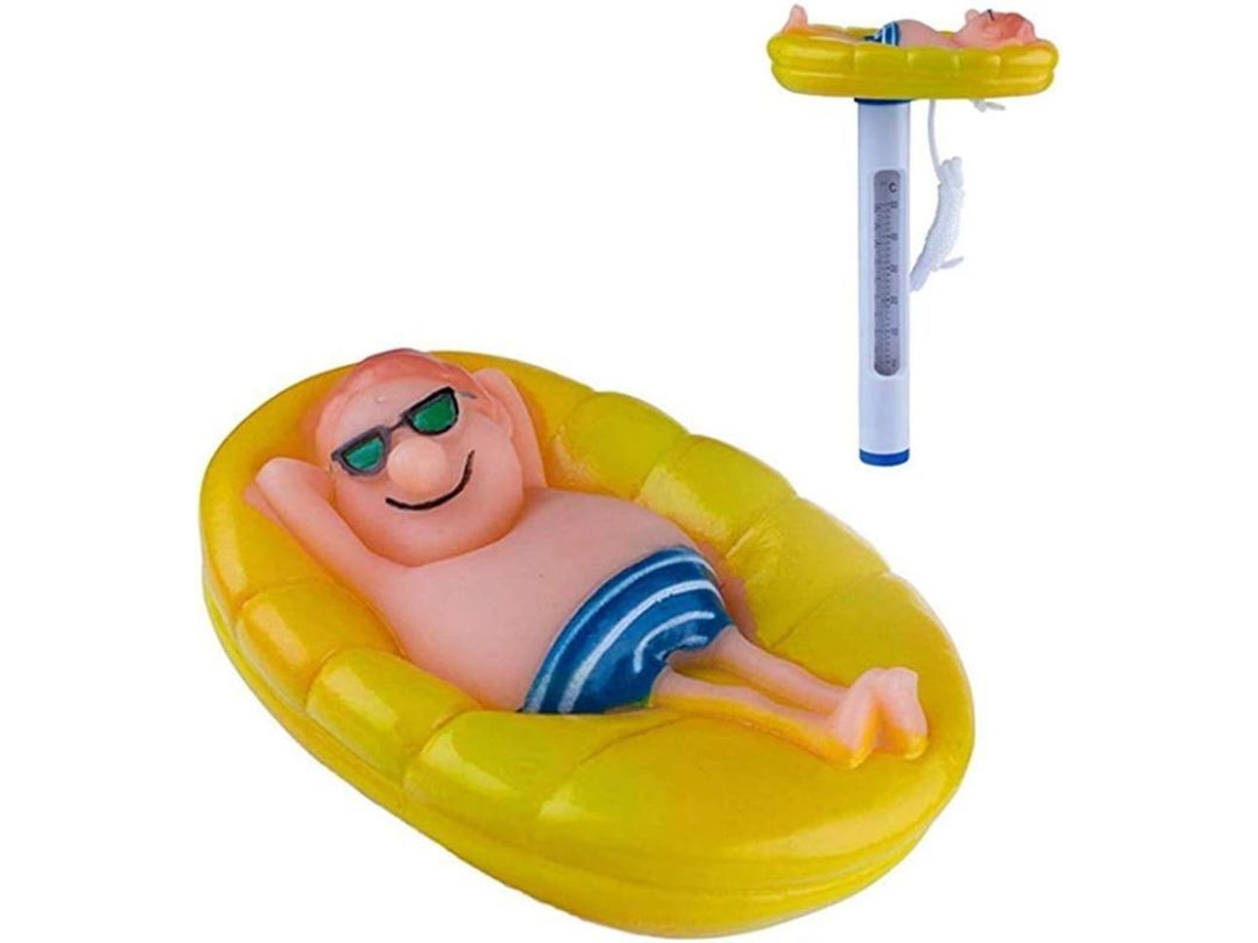 Termômetro Flutuante Para Piscina Interior E Exterior, Design De Desenho Animado Com Display Duplo F E C