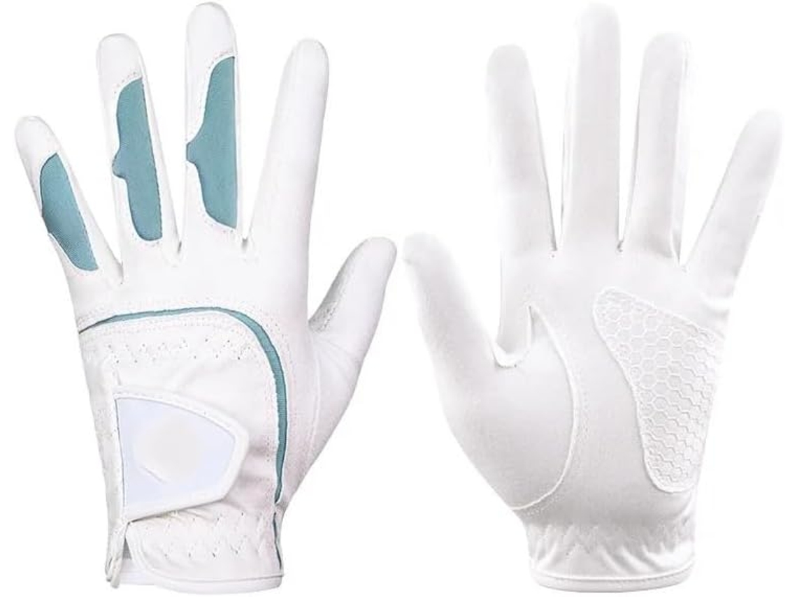 Luvas de Golfe Femininas, para a Mão Esquerda e Direita, com Proteção Respirável para a Palma da Mão, Luvas Es