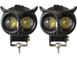 Faróis De Neblina Para Motocicleta, Holofote/lanterna Ajustável De Dois Tons