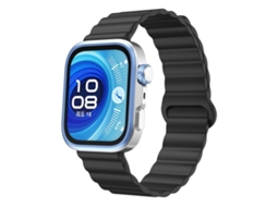 Bracelete Para Huawei Watch Fit 4 / Fit 4 Pro / Fit 3 - Silicone Magnético - Wave Preta