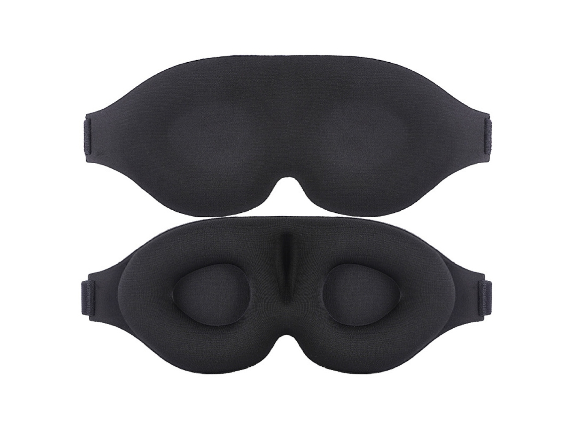 MEOIRUERY Máscara De Dormir 3d Para Quem Dorme De Lado, Máscara Blackout Com Design Contornado Para Dormir, Venda Noturna De Espuma Viscoelástica Macia Com Alça