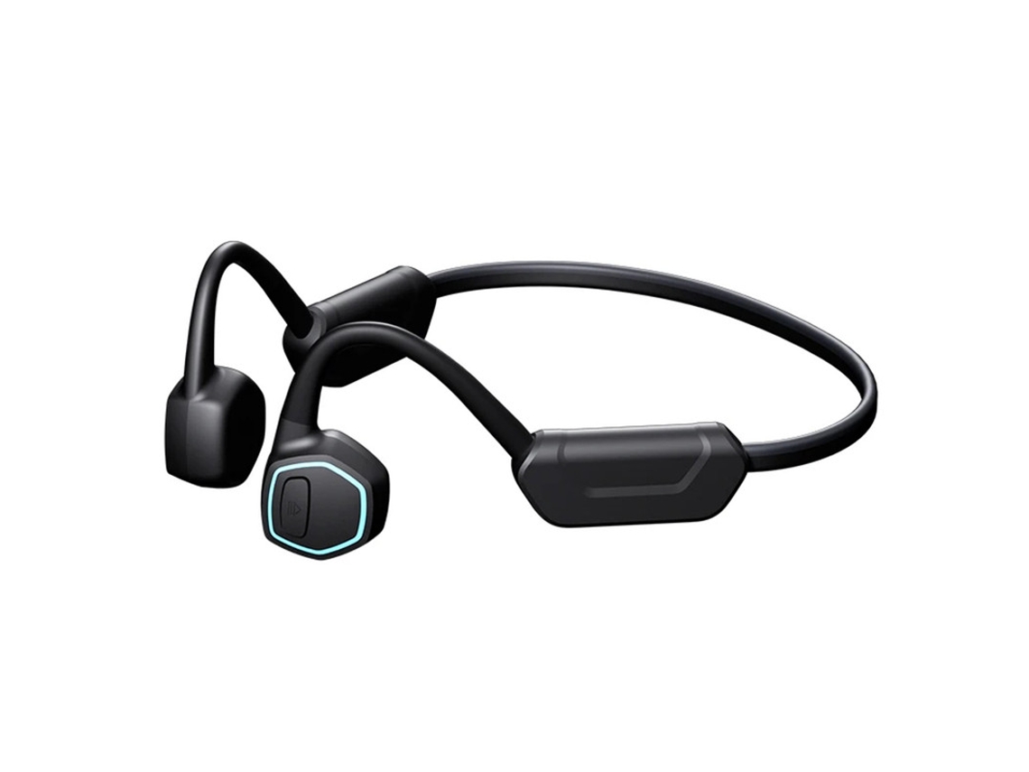 MP3 YIZHOOD Condução óssea impermeável natação HIFI com microfone preto