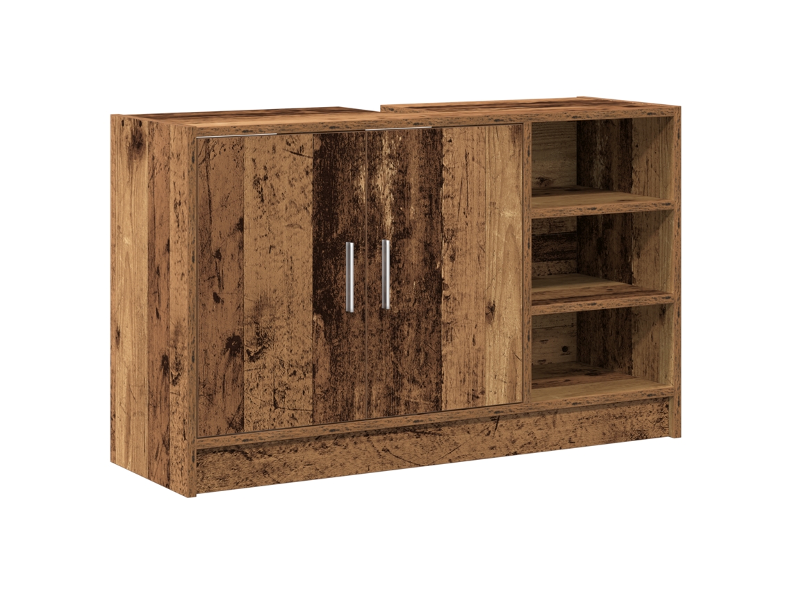 Conjunto 1 Armário De Banheiro Vidaxl Castanho Derivados De Madeira (90 X 29 X 55 Cm)