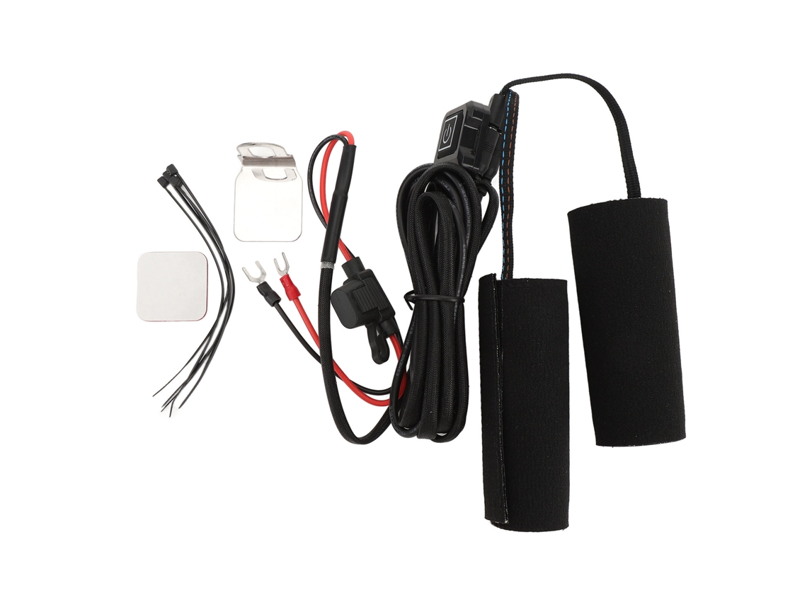 Manoplas aquecidas Rebe-cover para motocicleta, 12V, IP67, resistentes à água, 3 níveis de temperatura, com fecho de velcro.