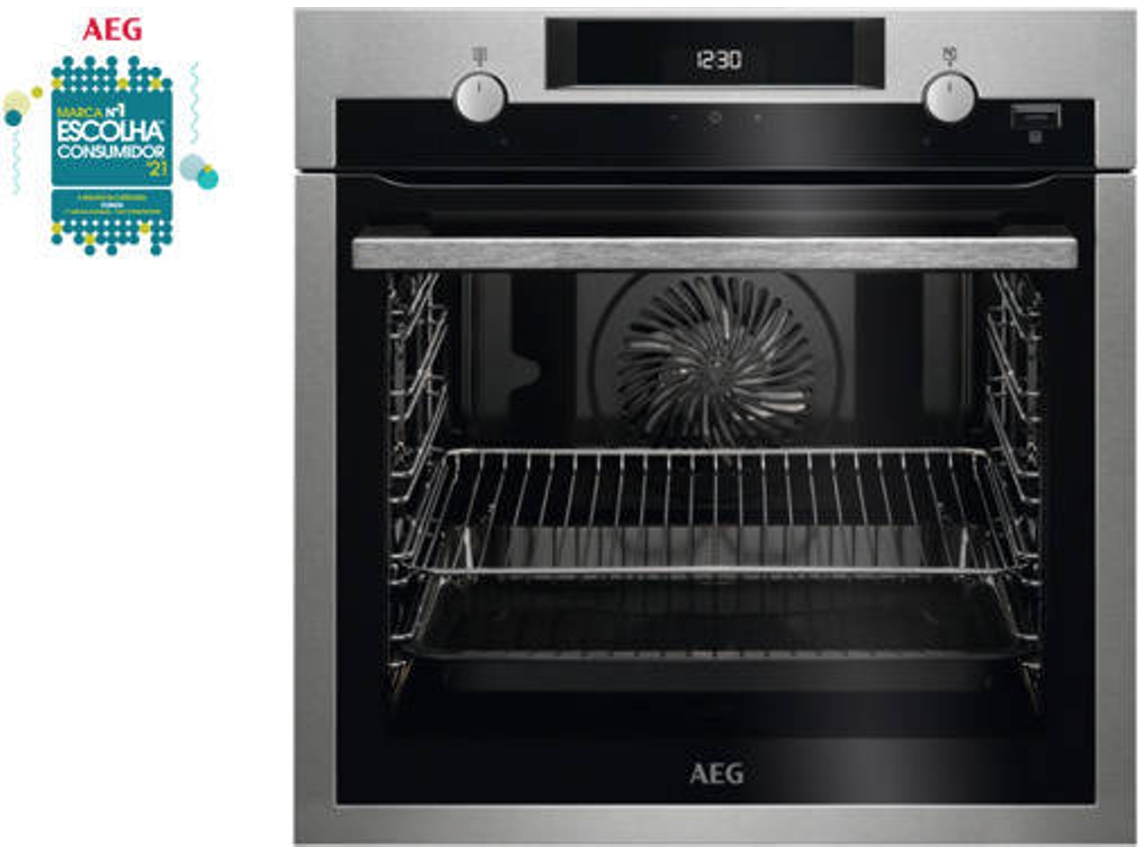 Forno a Vapor AEG SteamBake BEE455120M (71 L - 59.5 cm - Hidrolítico - Inox)